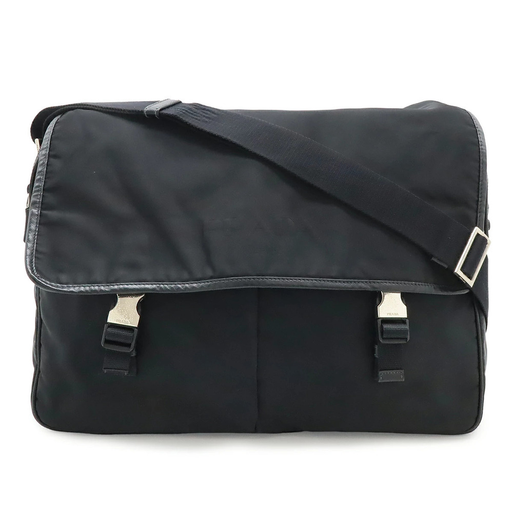 Prada Messenger Crossbody Leather NERO Black